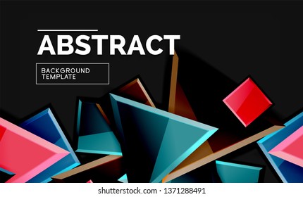 Fondo geométrico brillante, vector
