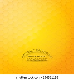 Shiny and stylish honeycomb background. Abstract geometric orange background for designs, cover works etc.