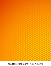 Shiny and stylish honeycomb background. Abstract geometric orange background for designs, cover works etc.