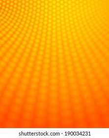 Shiny and stylish honeycomb perspective background. Abstract geometric orange background for designs, cover works etc.