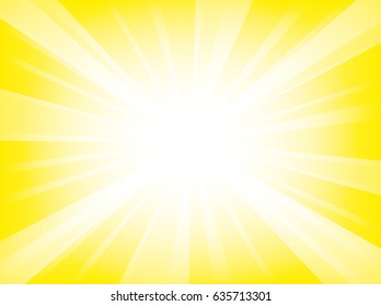 Shiny sun background. Vector illustration.