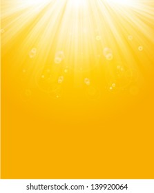 shiny sun beams, summer background. yellow &  orange sunburst background