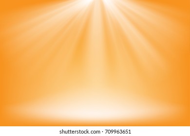 Shiny sun ray  and glitter  on the  sunshine background. Vector illustration.