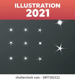 Shiny sun set rays. Glowing stars background. Sparkle star bright sign