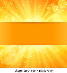 shiny sun vector  with place for text eps 10