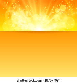shiny sun vector  with place for text eps 10