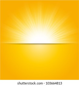 shiny sun vector, sunbeams, sunrays - Shutterstock ID 103664813