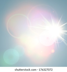 Shiny, sunny abstract vector background