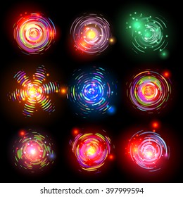 shiny swirl set