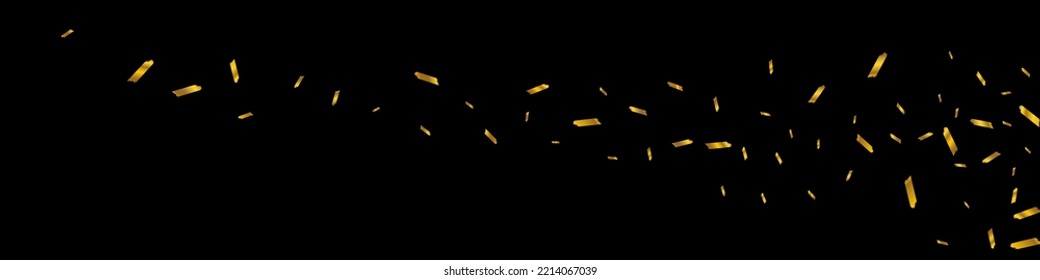 Brillo brillante Vector Negro Fondo Panorámico. Textura Lujosa De Lujo De Polvo. Diseño moderno brillante. Tarjeta de caida de Confetti.