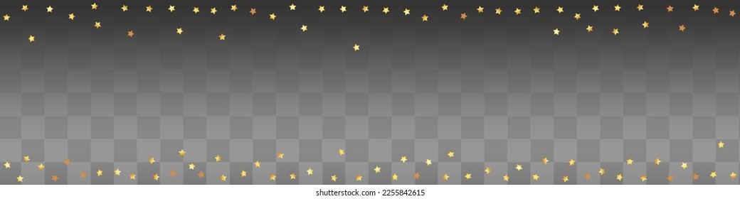 Shiny Swirl Vector Transparent Panoramic Background. Golden Dust Christmas Invitation. Stroke Art Postcard. Glitter Golden Wallpaper.