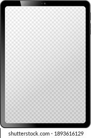 suntuoso simulador de tablet con espacio de copia en ilustración vectorial de pantalla