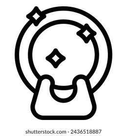 Shiny tableware icon outline vector. Clean kitchen glassware. Table serving plates