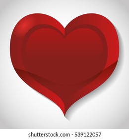 shiny texture cartoon heart love image vector illustration design 