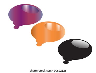 Shiny Thought Bubbles Icons