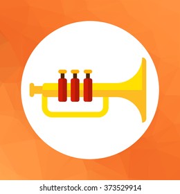 Shiny trumpet icon