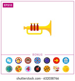 Shiny trumpet icon
