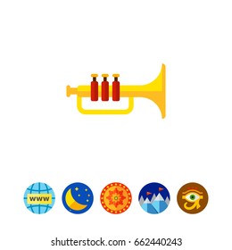 Shiny trumpet icon