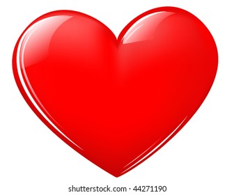 glänzendes Valentinherz