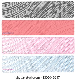 Shiny vector banners and rectangle web headers