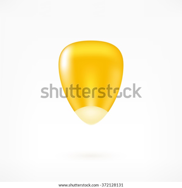 Shiny Vector Corn Kernel On White Stock Vector (Royalty Free) 372128131