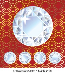 Shiny Vector Diamond Royal Background