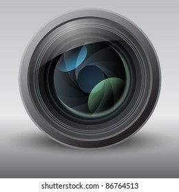 Shiny Vector Lens Illustration