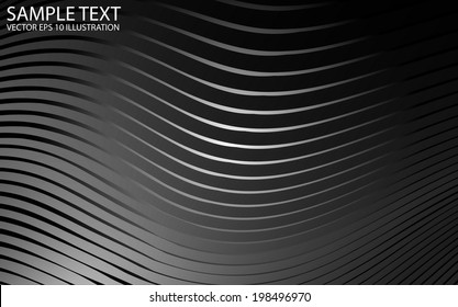 Shiny vector metal  background illustration - Vector abstract silver metal background template