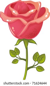 shiny vector rose