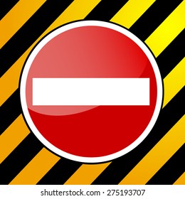 shiny vector Sign - forbidden