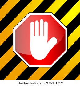 Shiny vector Sign - Stop 