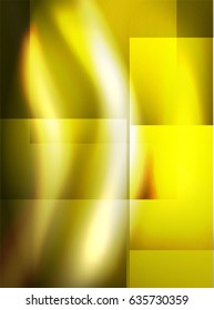 Fondo abstracto de la onda de seda vectorial brillante, fondo de pared con forma de onda y efectos de luz, estilo liso