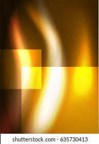 Shiny vector silk wave abstract background, wallpaper with wave shape and light effects, smooth style