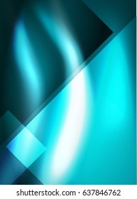 Shiny vector silk wave abstract background, wallpaper with wave shape and light effects, smooth style