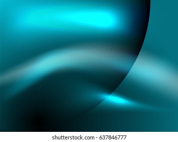 Shiny vector silk wave abstract background, wallpaper with wave shape and light effects, smooth style