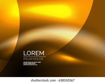 Shiny vector silk wave abstract background, wallpaper with wave shape and light effects, smooth style