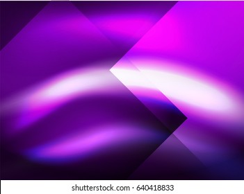 Shiny, Vektorseide, abstrakter Hintergrund, Tapete mit Wellenform und Lichteffekten, glatter Stil