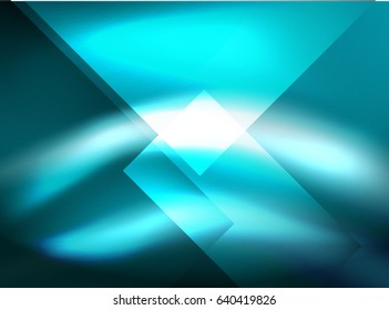 Shiny vector silk wave abstract background, wallpaper with wave shape and light effects, smooth style