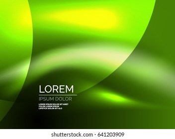 Shiny vector silk wave abstract background, wallpaper with wave shape and light effects, smooth style