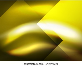 Shiny vector silk wave abstract background, wallpaper with wave shape and light effects, smooth style