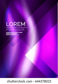 Shiny vector silk wave abstract background, wallpaper with wave shape and light effects, smooth style