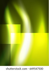 Shiny vector silk wave abstract background, wallpaper with wave shape and light effects, smooth style