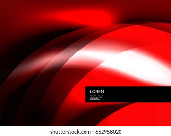 Shiny vector silk wave abstract background, wallpaper with wave shape and light effects, smooth style