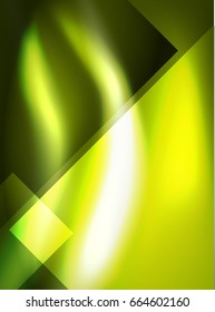 Shiny, Vektorseide, abstrakter Hintergrund, Tapete mit Wellenform und Lichteffekten, glatter Stil