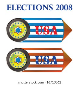 shiny vector US-Elections stickers