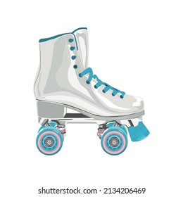 shiny vintage roller skater cool image design