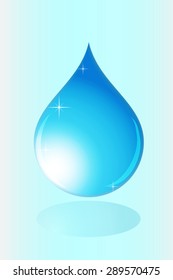 shiny water drop