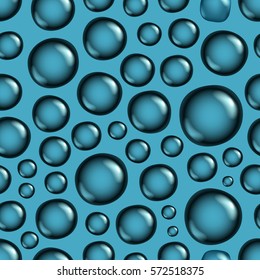 El agua brillante cae en un fondo vectorial transparente