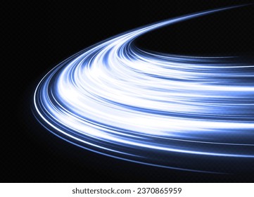 Shiny wave design comet with sparkles and particles. Motion speed background. Sparkle wavy trail. Cosmic background.