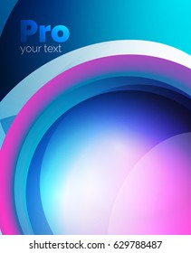 Shiny wave, glass futuristic hi-tech design. Vector abstract background for your text message, photo inside or presentation wallpaper